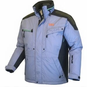 Helly Hansen Helly-Tech Ski Snow Jacket Blue/Purple Vintage 90’s Waterproof